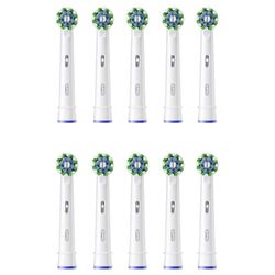 Oral-B Cross Action Testine per spazzolino da denti elettrico 10 pz. Bianco