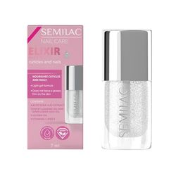 Semilac Gel Elixir för naglar och nagelband – med aloe, närande och fuktgivande, vegansk, 7 ml