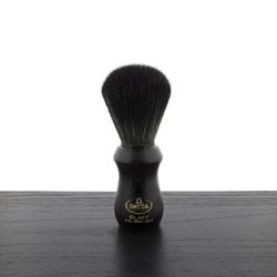 Omega =Brocha de Afeitar Fibra Tejón Hi Brush Madera Negra, Único, Estándar
