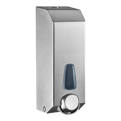 Mar Plast A84500SAP - Jabón dispensador (1,2 L, acero inoxidable satinado, 290 x 137 x 110 mm)