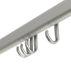 Sealskin Easy Roll Set del Binario per Tenda da Doccia, Acciaio Inox, Alluminio, Opaco