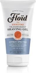 Floid Citrus Spectre Gel afeitar transparente (150 ml), crema afeitar con glicerina para proteger e hidratar la piel, jabón afeitar suave de aroma relajante