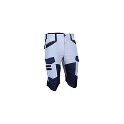 LMA Workwear 6092 UNIVERS bermudashorts voor de zomer met tweekleurige dijbeenzakken, maat 54, lichtgrijs/middernachtgrijs