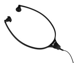 Geemarc Casque d’Écoute Stéthoscopique avec Connecteur Jack 3.5 et Câble de 2 Mètres - Intra-auriculaire - Compatible avec Téléphone Portable, Ordinateur et Tablette