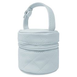 Duffi Baby Babyfopspeenkophouder van kunstleer, met ritssluiting en handvat, blauw, 0557-12