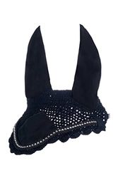 HKM Sparkly Cagoule anti-mouches Noir Sang chaud