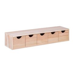 Well Home Miniblock 5 Drawers in Pine Wood