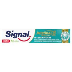 Signal Dentifrice Intégral 8 Interdentaire Effet Prébiotique, Protection Complète 3x plus efficace, 95% d’ingrédients d’origine naturelle - 75ml