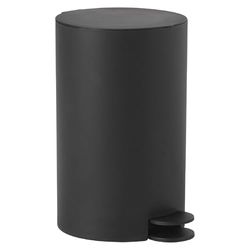 Gedy Sharon Papelera con pedal y tapa 3 litros Negro mate