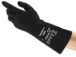 Ansell AlphaTec 38-003PP Guantes de Trabajo de Seguridad, Protección Mecánica, Talla 10 (XL), Negro (1 Par)