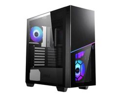 MSI Mpg Sekira 100R Case Gaming Mid Tower ATX / E-ATX, 3x USB 3.2, 4x 120mm ARGB Preinstallate, Supporta Radiatori fino a 360 mm, Illuminazione led ARGB