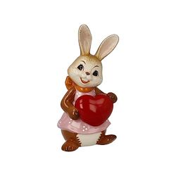 Goebel Figura de Conejo con Texto en alemán Alles Liebe!, Fabricada en Loza, Dimensiones: 6,5 x 5,5 x 12 cm, 66-845-83-1