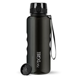 720°DGREE Water Bottle 1.5 Liter "uberBottle" +Fruit-Sieve, crystalClear - Waterfles BPA-Free, Lekvrij, Herbruikbaar - Grote XL Drinkfles Sportfles voor Gym, Fitness-Studio, Camping, Outdoor, Travel