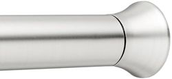 Amazon Basics Adjustable Shower Curtain Tension Rod, 107 to 185 cm, Nickel