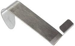 axentia, Doppelhaken, Handtuchhaken, Kleiderhaken, ca.7,5 x 6 cm, Edelstahl Ganci Appendiabiti, Acciaio Inox, Argento, 7,5 x 6 x 7,5 cm, 2 unità