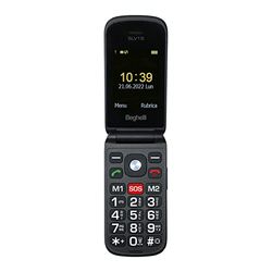 Beghelli - Telefono Salvalavita SLV15 per Anziani, Cellulare a Conchiglia con Tasto SOS, Grandi Tasti e Display 2.4", Chiamata Rapida, Multifunzione, Leggero, Servizio Opzionale 24/7
