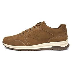 Hush Puppies Joseph Lace Up, sportschoenen voor heren, Tan Nubuck, 45 EU