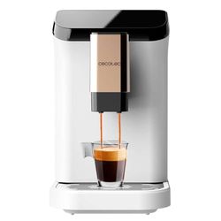 Cecotec Macchina da Caffè Superautomatica Cremmaet Macchia White Rose. 1350 W, Thermoblock, Pompa di Pressione da 19 bar, Sistema Plug&Play, Serbatoio di Caffè con Macinacaffè Integrato