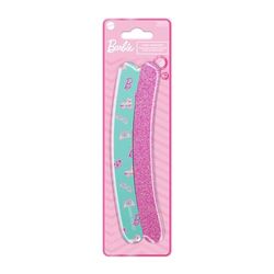 BARBIE – 2 Lime per Unghie Bambina e Donna – Abrasiva e Delicata – Forma Curva Confortevole – Accessorio Manicure Pratico e Stiloso – Prodotto Ufficiale Barbie