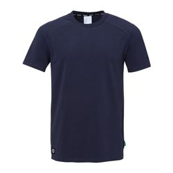 uhlsport ID T-Shirt Fitness Maglietta per Bambini e Adulti – Maglietta da Calcio – Traspirante e Confortevole, Blu Marino, 8 Anni