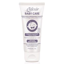 Elifexir Baby Care, Crema Facial Reparadora Calmante para Bebé, Reduce Rojeces y Tirantez, Hidratación y Confort, Hipoalergénica, 99% Ingr. Naturales, Refuerza la Función Barrera, 50ml