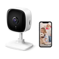 TP-Link Tapo C110 Indoor Wi-Fi Camera, 3MP Surveillance Camera, Night Vision, Two-Way Audio, Privacy Mode, Real-Time Motion Sensor Notifications