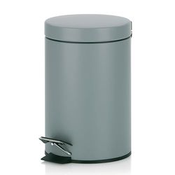 Kela 21886 Poubelle cosmétique Polino 3L en Métal Gris Clair, 17 x 17 x 26 cm