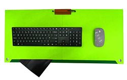 Accuratus Felt Desk Mouse Pad (Green & Black)