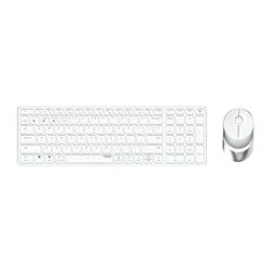 Rapoo 9750M clavier Souris incluse RF sans fil + Bluetooth QWERTZ Allemand Blanc