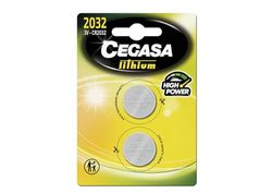 Cegasa CR2032 Pak met 2 knoopcellen, lithium, groen