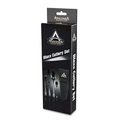 Saenger Anaconda Blaxx Cutlery Twin Set voor volwassenen, 8 stuks
