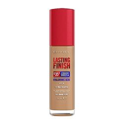 Rimmel London Lasting Finish jusqu'à 35h, 302 Warm Olive, fond de teint, longue tenue, hydratant, formule vegan, couvrance totale, 30 ml