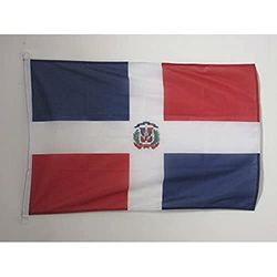 Pavillon nautique République Dominicaine 45x30cm - Drapeau de bateau dominicain 30 x 45 cm - AZ FLAG