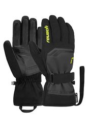Reusch Primus R-tex Xt - Guanti da sci impermeabili, comodi e caldi, in softshell, guanti da neve, guanti invernali, colore: grigio/giallo, 9