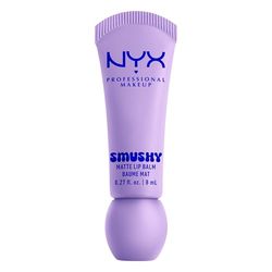 NYX Professional Makeup, Smushy Matte Lip Balm con Aplicador Suave, Bálsamo Labial Mate con Acabado Difuso, Ceramidas de Azúcar y Polvo de Arroz Mochi, Fórmula Vegana, Sugar Smush