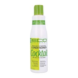 Ecoco - Eco Cocktail Shampoo - Olive and Shea Conditioner - Restauration et hydratation - Répare et élimine les pointes fourchues - Protège contre les dommages - Sans alcool - Sans sulfate - 8 oz/236