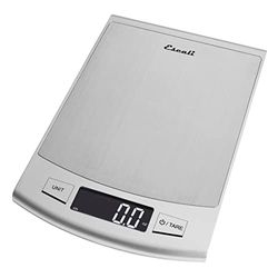 Escali 2210S Passo Balanza digital de alta capacidad, 10 kilogramos de capacidad, acero inoxidable, plata