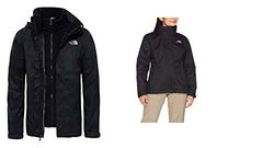 The North Face Giacca Evolve Ii Triclimate, Uomo, TNF Black, M + The North Face Giacca Evolve Ii Triclimate, Donna, TNF Black/TNF Black, M