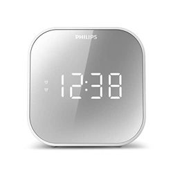 Philips - TAR4406 - Klokradio - Spiegelende afwerking - Digitale FM-tuner - USB-telefoonoplader