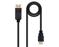 Watio Wave Convertidor DisplayPort a HDMI - conversor de 0.5 m, con conexión Robusta y transmisión de Video Ideal para Dispositivos electrónicos.* *