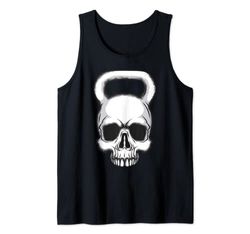 Kettlebell Skull sollevamento pesi attrezzature Bodybuilding Art Canotta