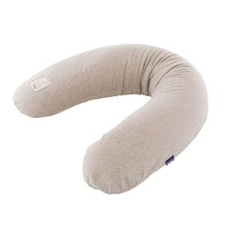 TRÄUMELAND - Funda de Repuesto para cojín de Lactancia elástico - Apto para Almohadas de Lactancia de 180 cm, 100% algodón, Suave, Transpirable y Lavable