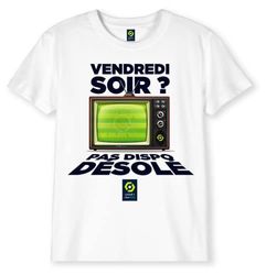 LIGUE 1 UBER EATS BOLIGF1TS023 T-shirt, wit, 8 jaar