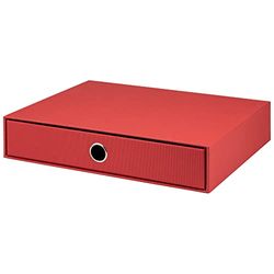 Rossler Soho A4 1 Drawer Filing Storage Box - Red