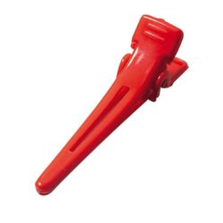 Comair 3150120 Boîte de 100 clips à platik pointus Rouge 45 mm