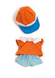 Miniland - Vêtements pour poupée de 21 cm, Accessoire de vêtements pour poupées, Ensemble Chaleur Polo 21 cm