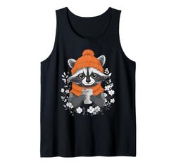 Raccoon Caffè Ragazze Vestiti Ragazzi Decorazioni Bambini Raccoon Canotta