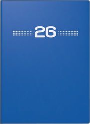 rido/idé Agenda de poche 2026 Mod. perfect/Technik I 2026, format A6, plastique, bleu