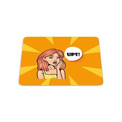 Bonamaison, Rectangle Pop Art Digital Printed Mouse Pad, Non-Slip Base, for Office and Home, Size: 22 x 18 cm