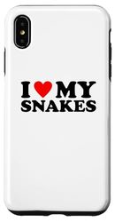 Carcasa para iPhone XS Max I Love My Snakes, I Heart My Snakes